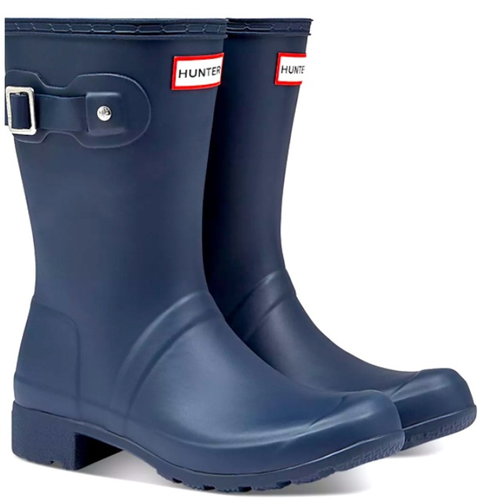 Hunter short rain boots